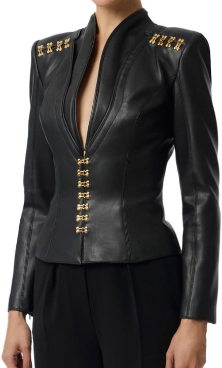Elisabetta Franchi Jackets Black Zwart