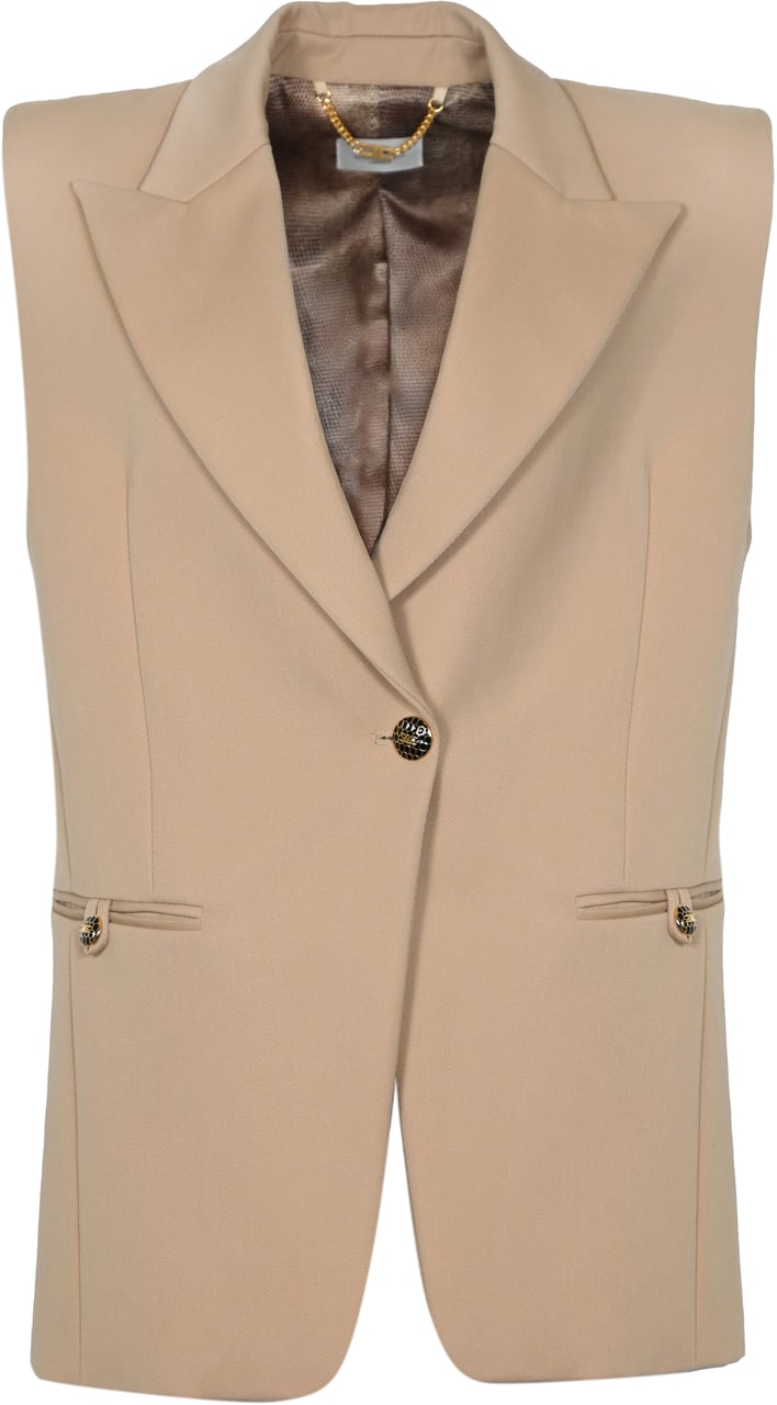 Elisabetta Franchi Jackets Honey Geel
