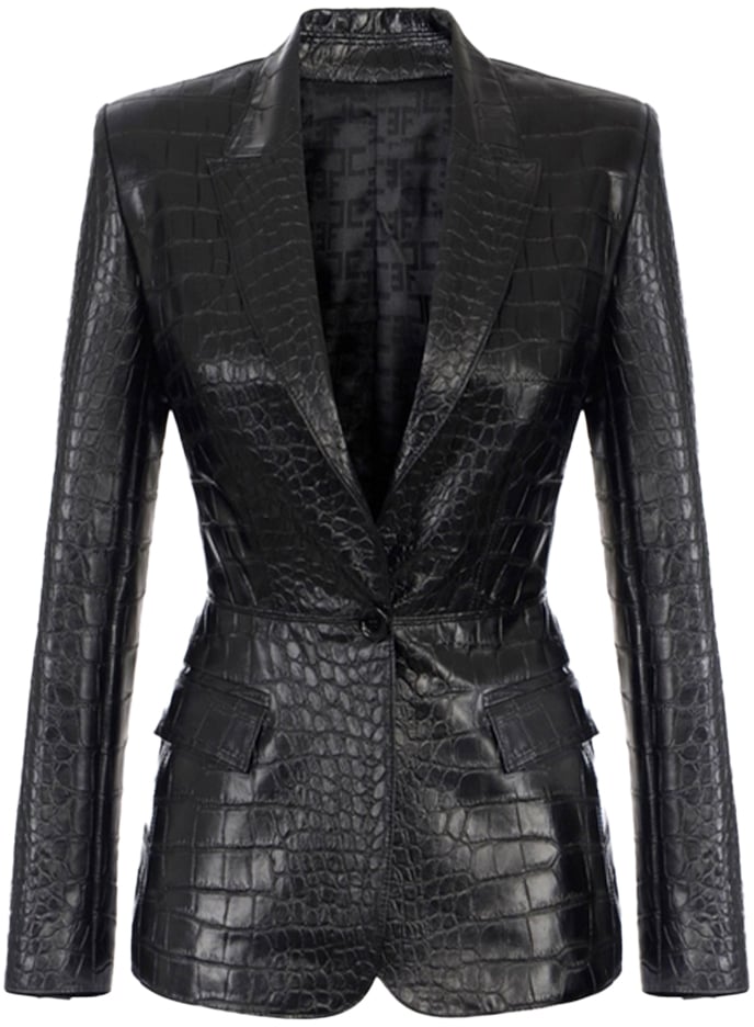 Elisabetta Franchi Blazers Black Zwart