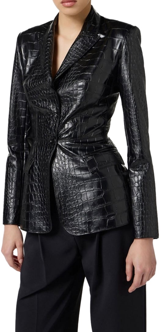 Elisabetta Franchi Blazers Black Zwart
