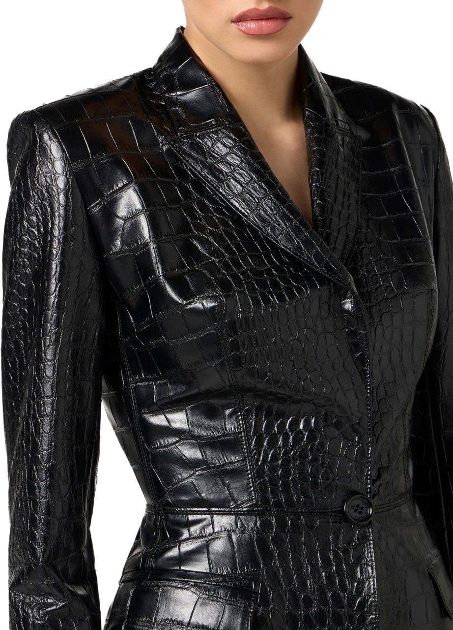 Elisabetta Franchi Jackets Black Zwart
