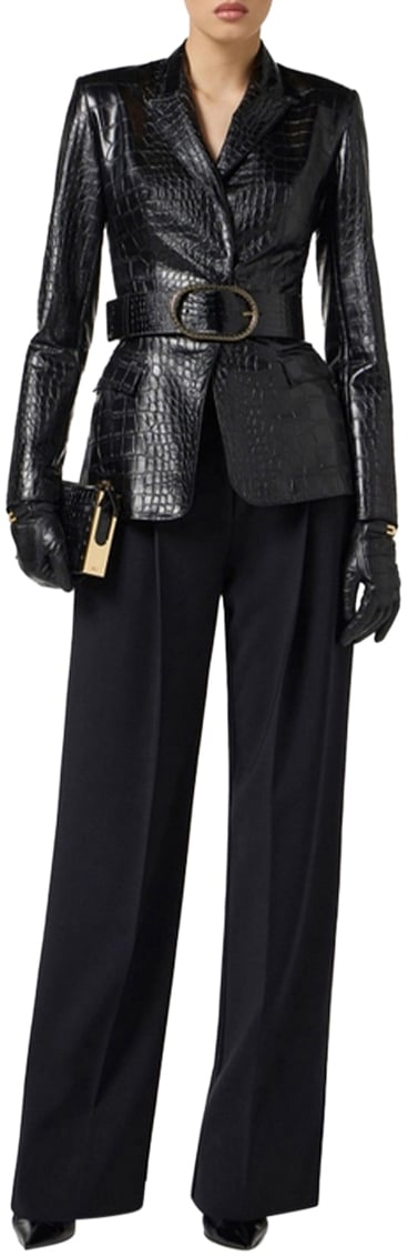 Elisabetta Franchi Blazers Black Zwart