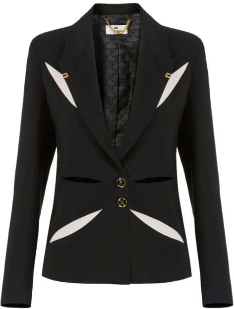 Elisabetta Franchi Jackets Neroburro Zwart