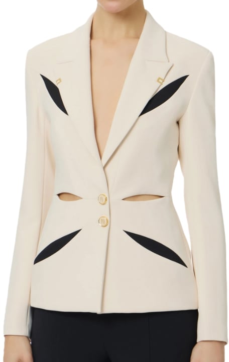 Elisabetta Franchi Jackets Burronero Zwart