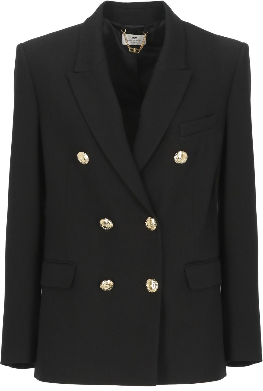 Elisabetta Franchi Jackets Black Zwart
