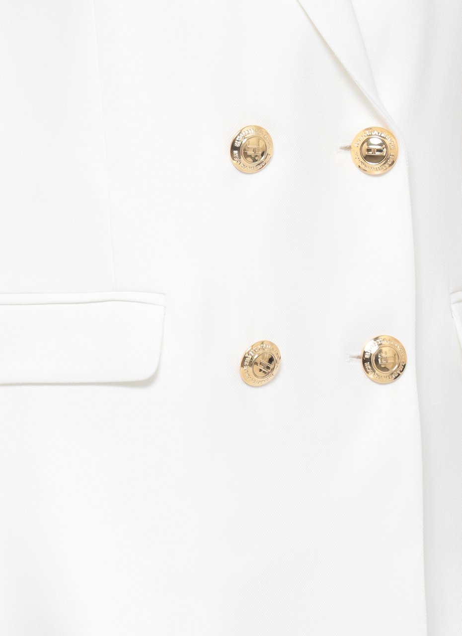 Elisabetta Franchi Jackets Ivory Wit