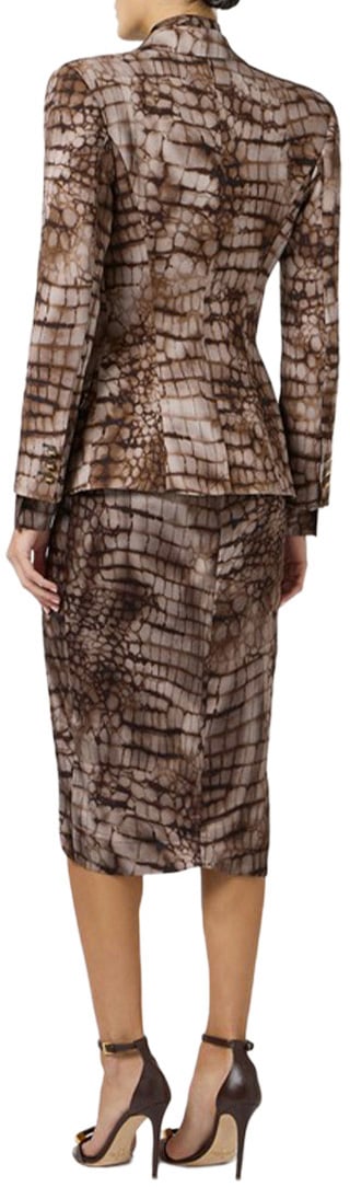 Elisabetta Franchi Blazers Brown Bruin