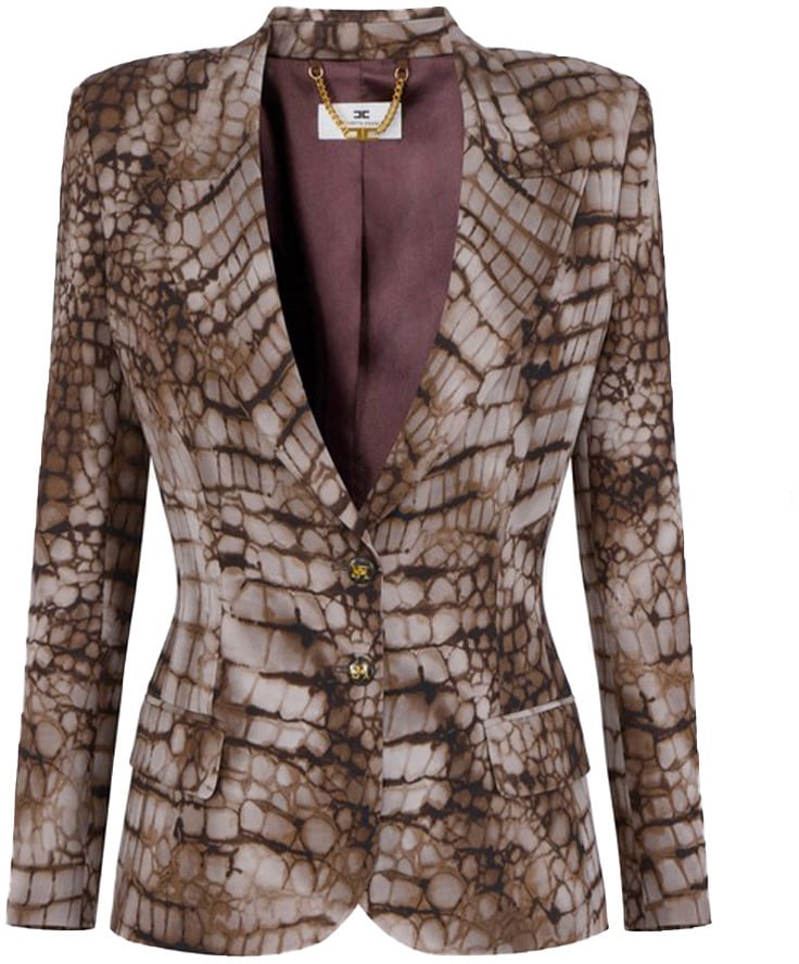 Elisabetta Franchi Blazers Brown Bruin
