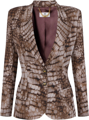 Elisabetta Franchi Jackets Brown Bruin