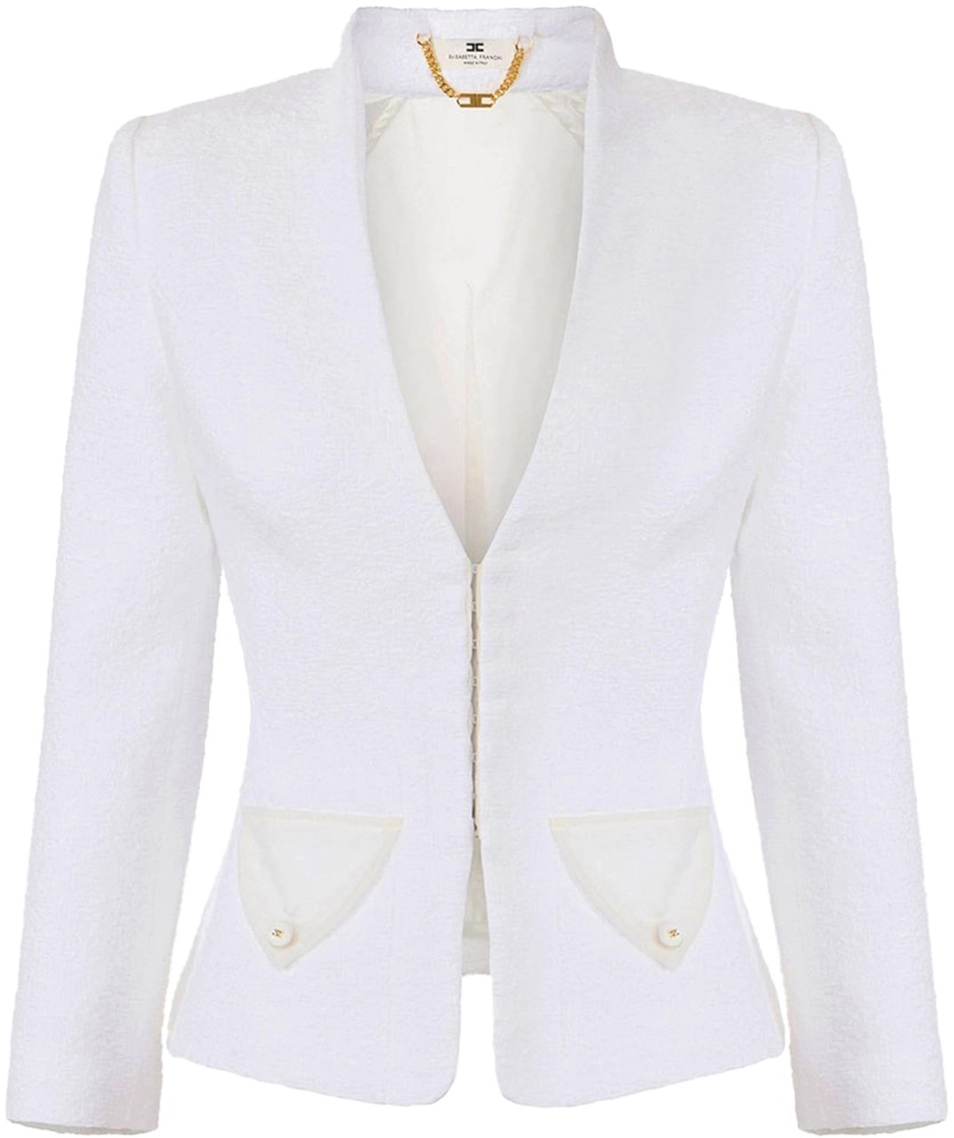 Elisabetta Franchi Jackets Avorio Wit