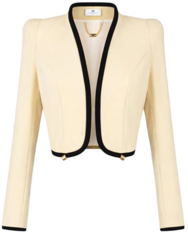 Elisabetta Franchi Jackets Burro/Nero Wit