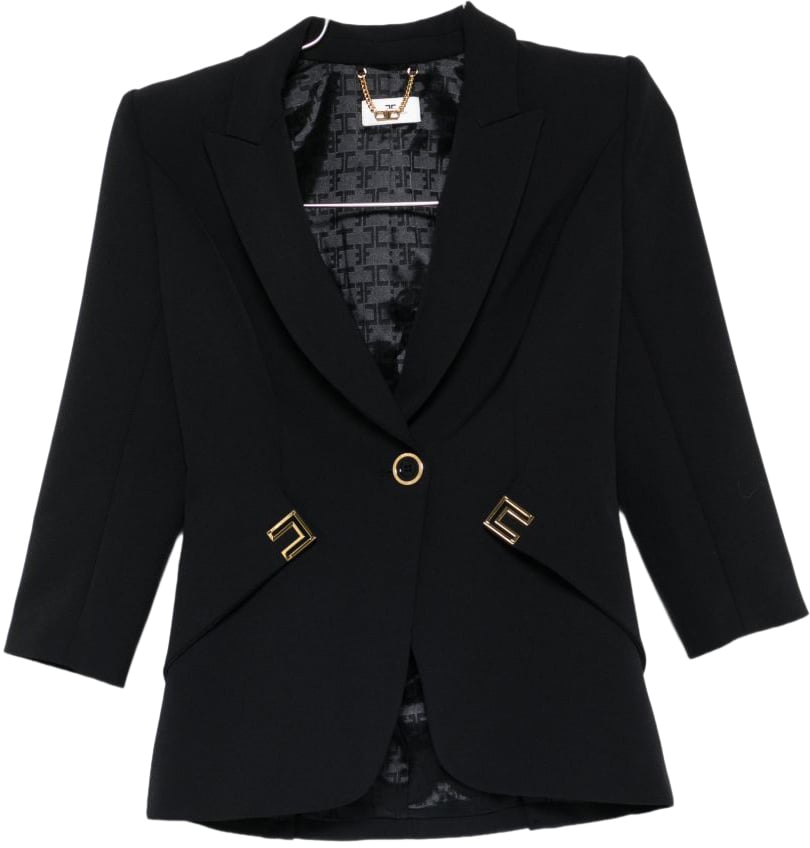 Elisabetta Franchi Jackets Black Zwart