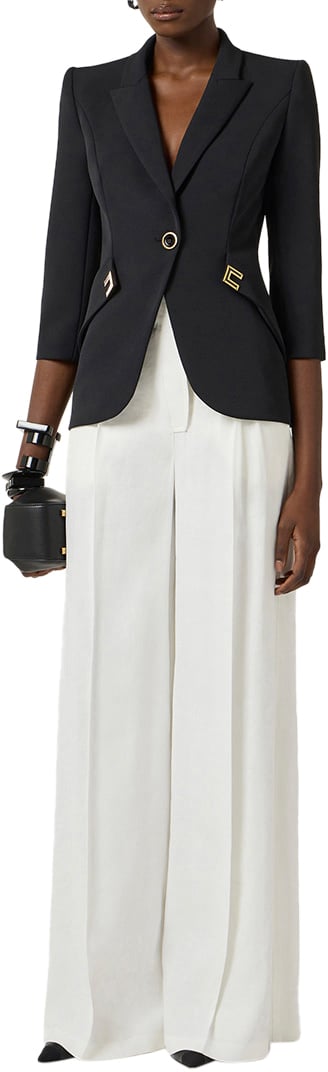 Elisabetta Franchi Blazers Black Zwart