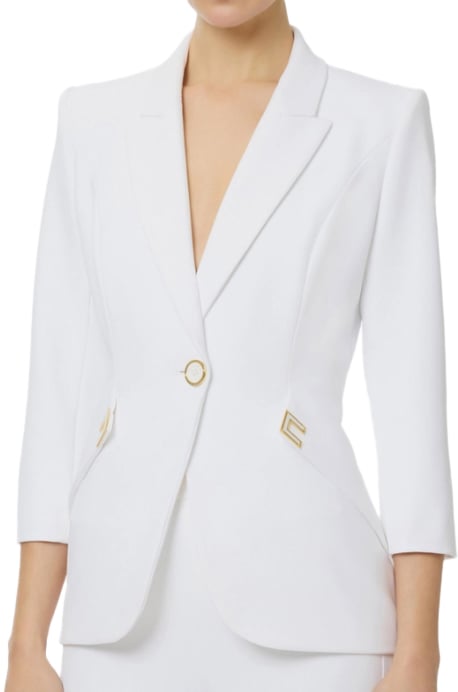 Elisabetta Franchi Jackets Ivory Wit