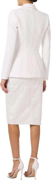 Elisabetta Franchi Jackets Ivory Wit
