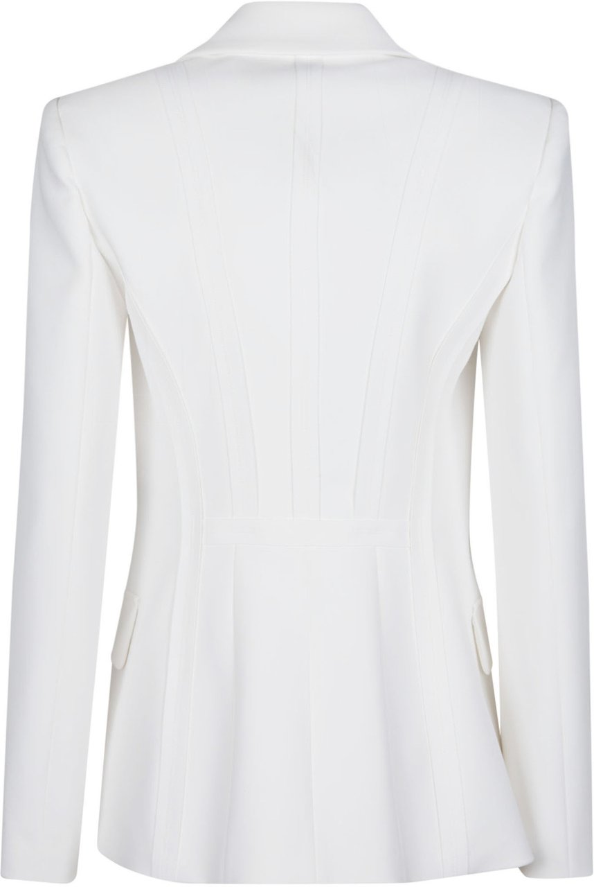 Elisabetta Franchi Essential Jacket White Wit