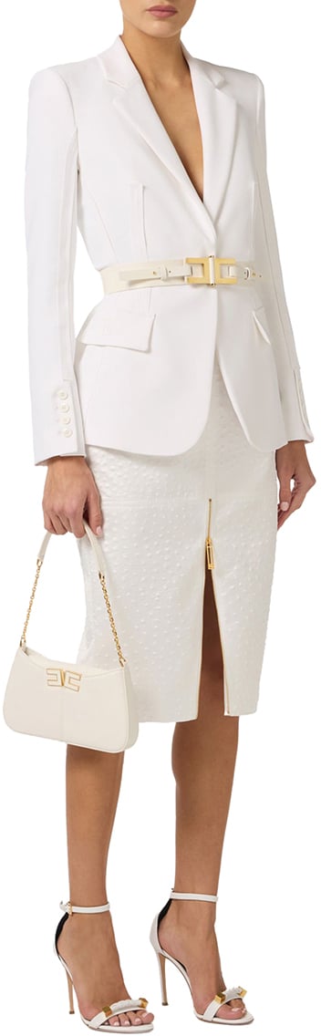 Elisabetta Franchi Elisabetta Franchi Women's Jacket Blazers Wit Gi21661e2 Wit