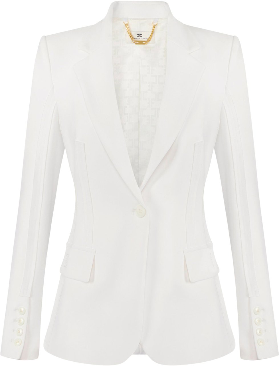 Elisabetta Franchi Elisabetta Franchi Women's Jacket Blazers Wit Gi21661e2 Wit