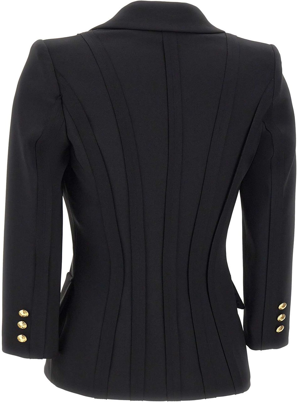 Elisabetta Franchi Jackets Black Zwart