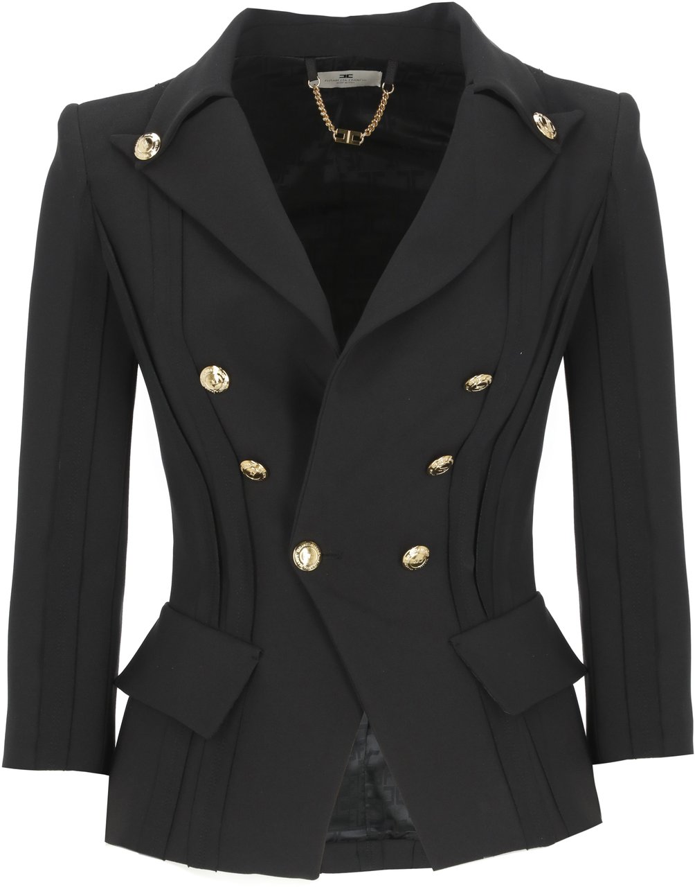 Elisabetta Franchi Jackets Black Zwart