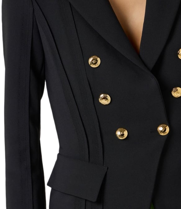 Elisabetta Franchi Jackets Black Zwart