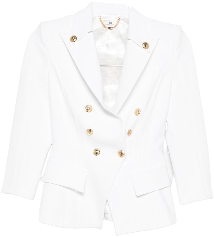 Elisabetta Franchi Jackets Ivory Wit
