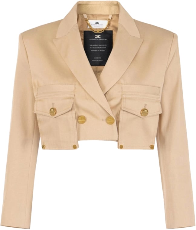 Elisabetta Franchi Jackets Camel Beige