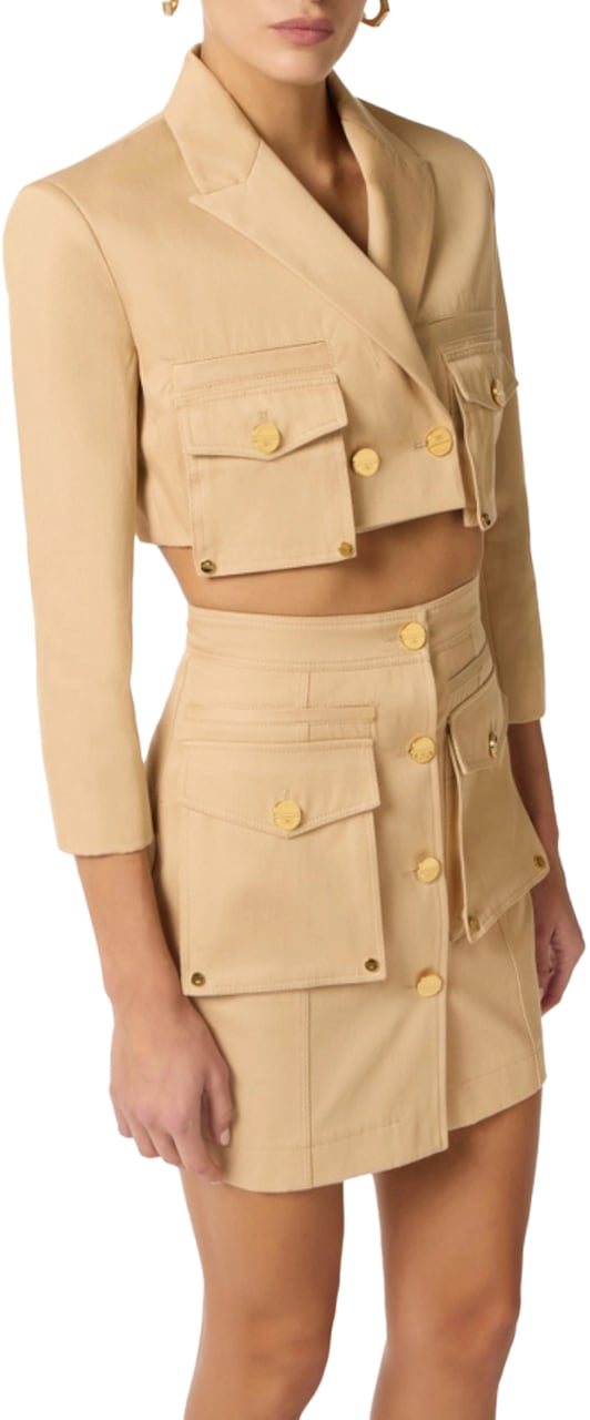 Elisabetta Franchi Jackets Camel Beige