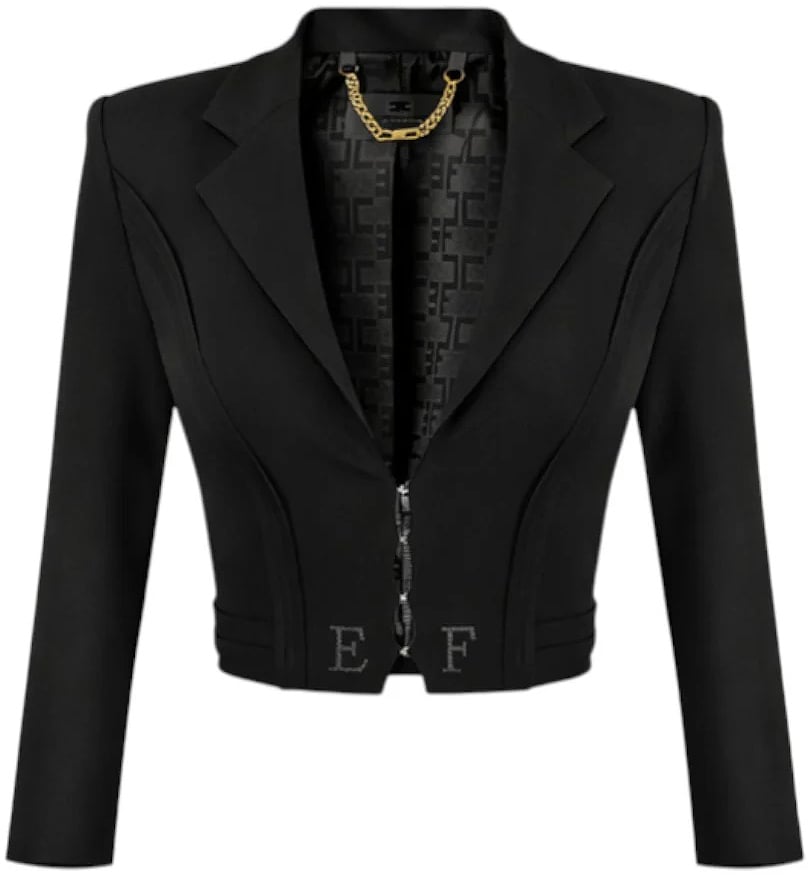 Elisabetta Franchi Jackets Black Zwart