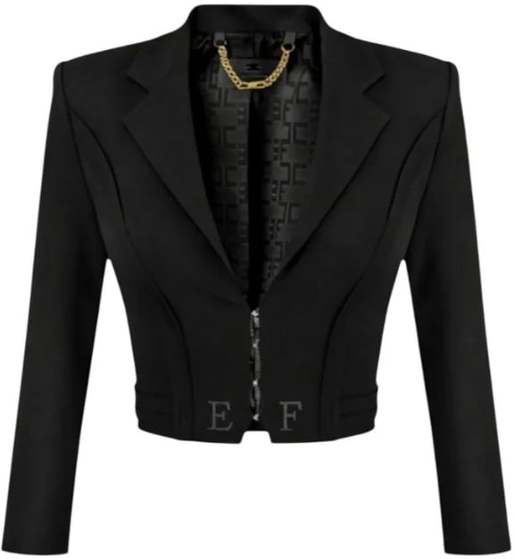 Elisabetta Franchi Jackets Black Zwart