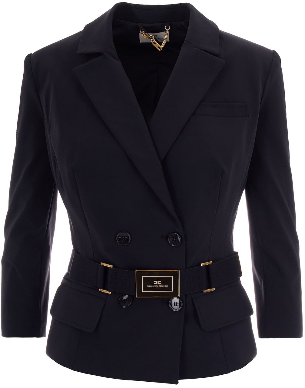 Elisabetta Franchi Jackets Black Zwart