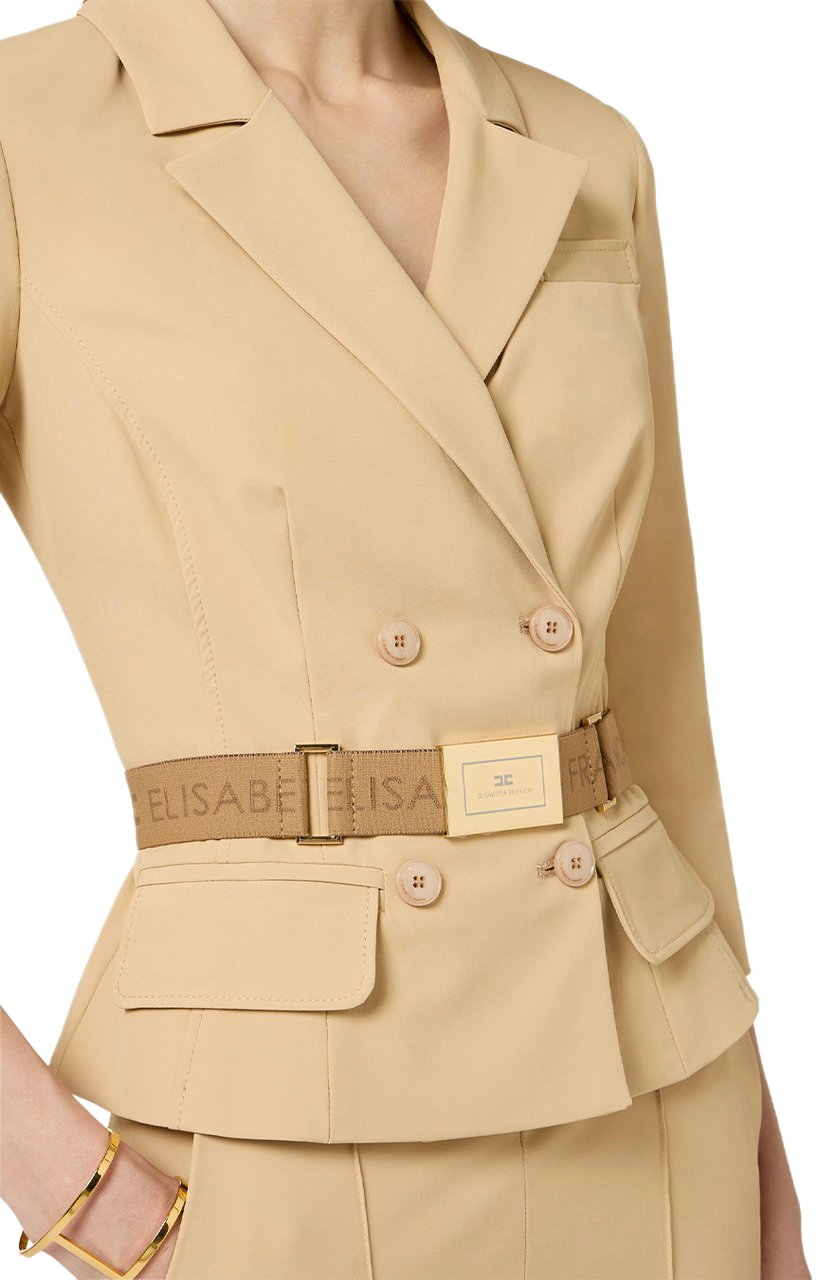 Elisabetta Franchi Blazers Brown Bruin