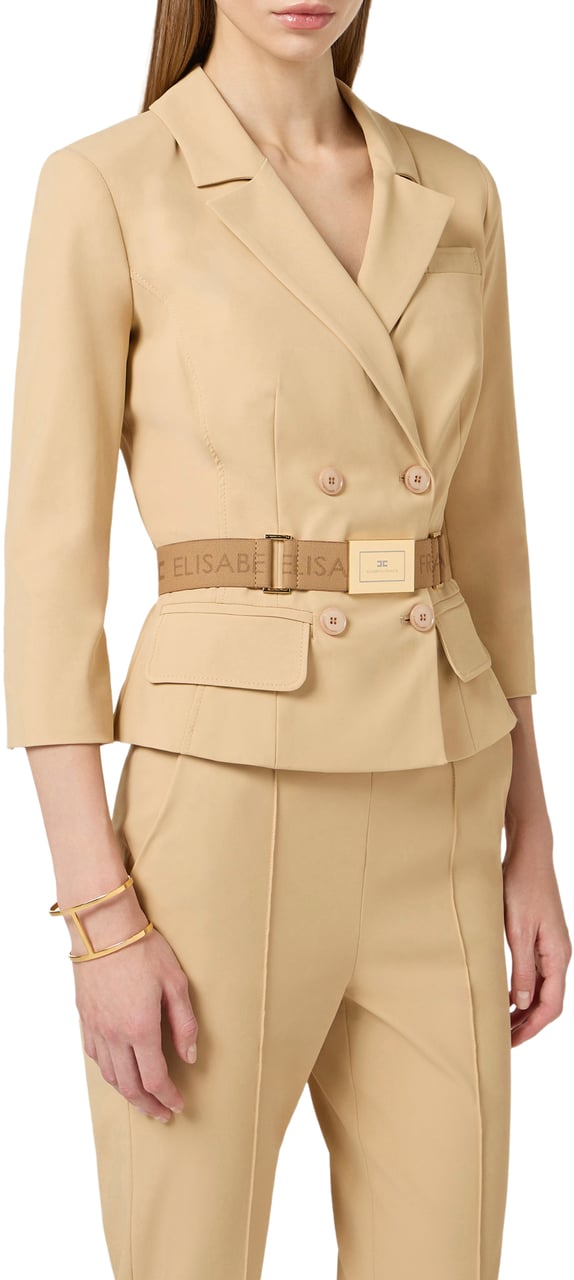 Elisabetta Franchi Jackets Camel Beige