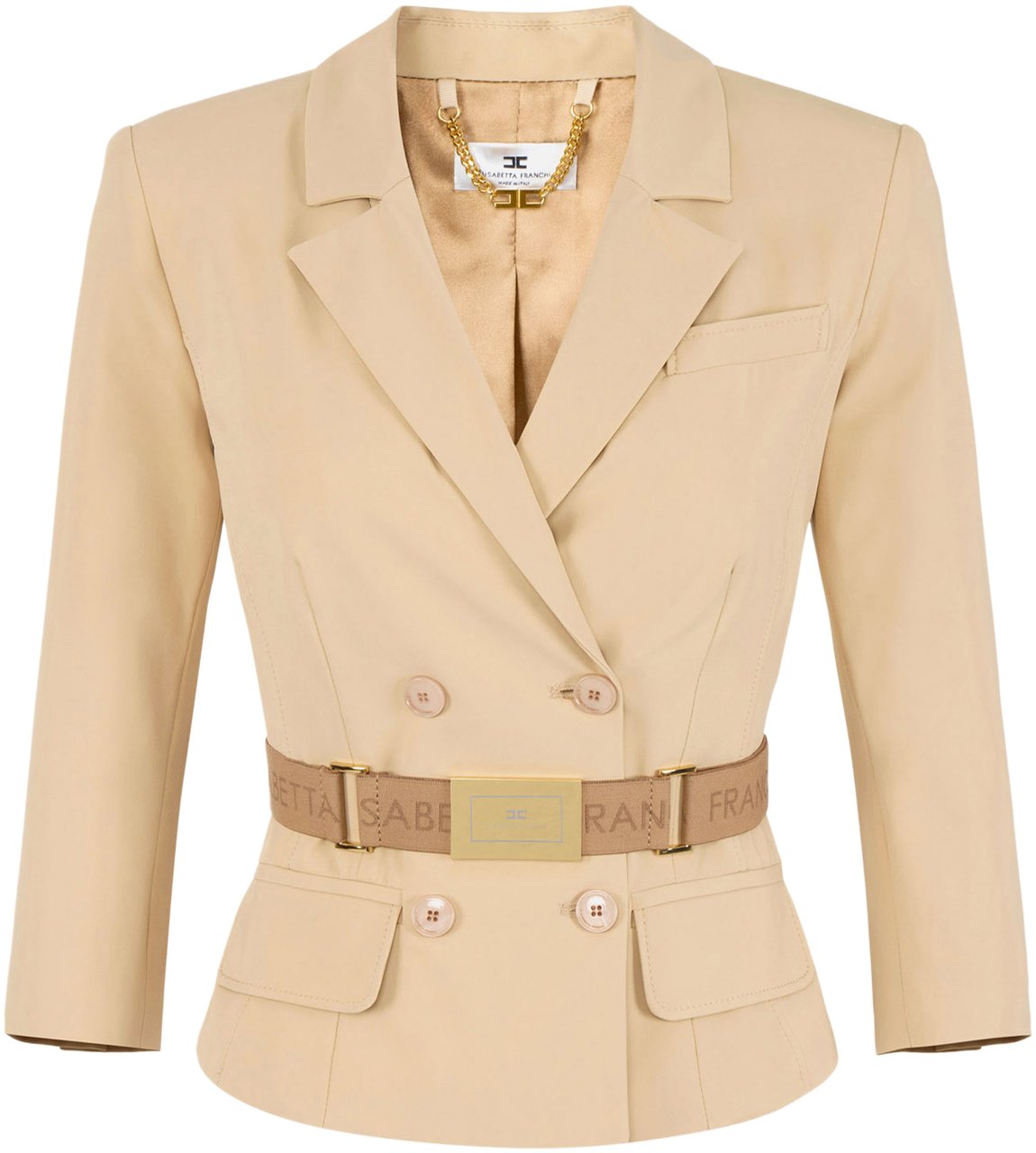 Elisabetta Franchi Jackets Camel Beige