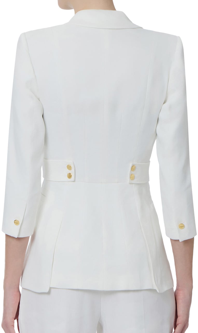 Elisabetta Franchi Jackets Ivory Wit
