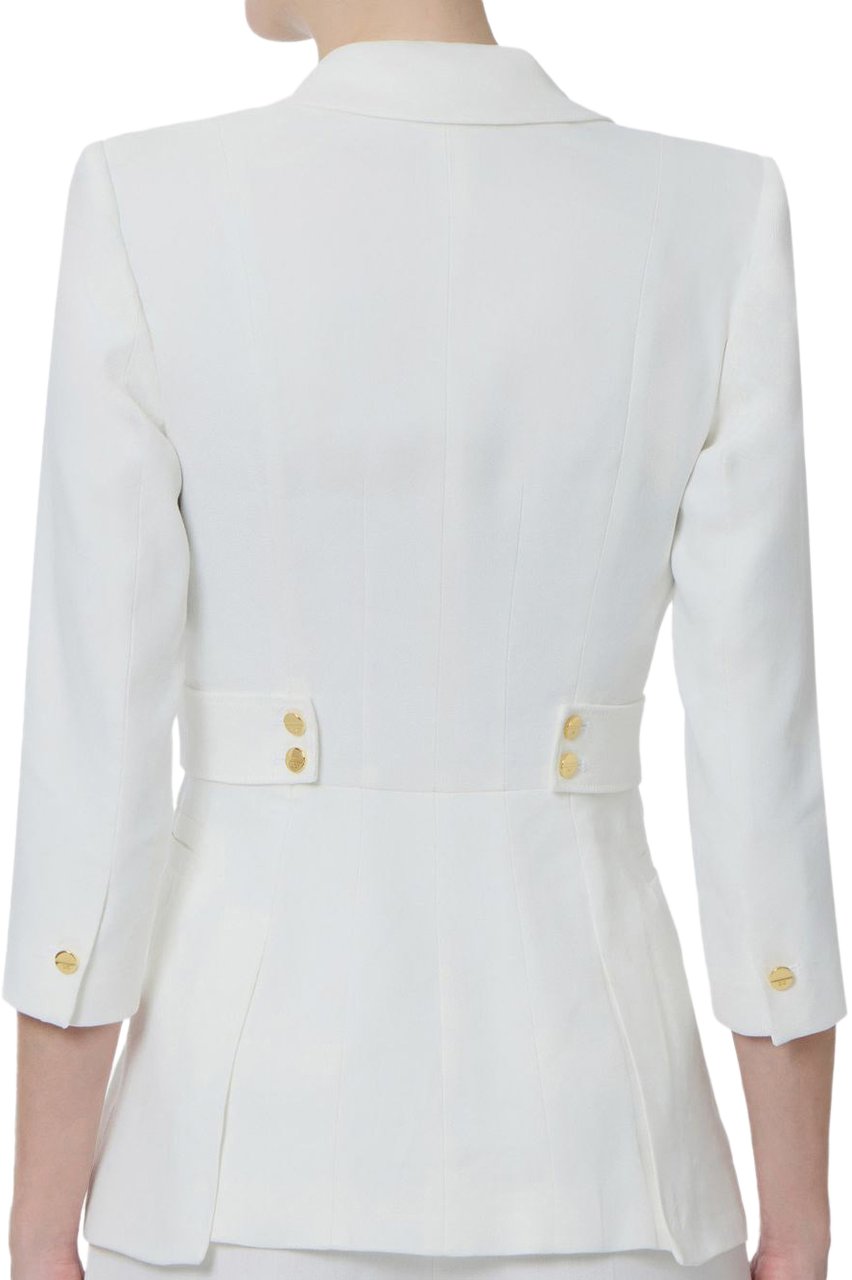 Elisabetta Franchi Jackets Ivory Wit