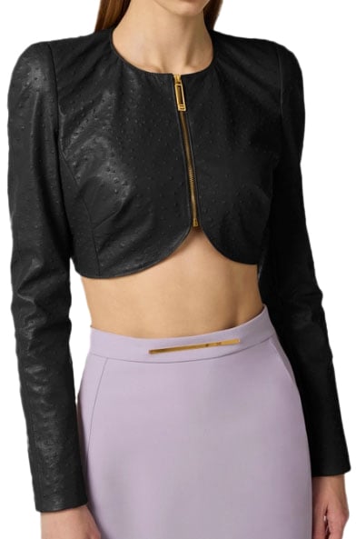 Elisabetta Franchi Jackets Black Zwart