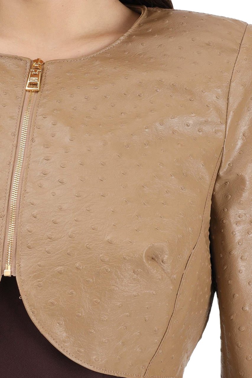 Elisabetta Franchi Jackets Argilla Bruin