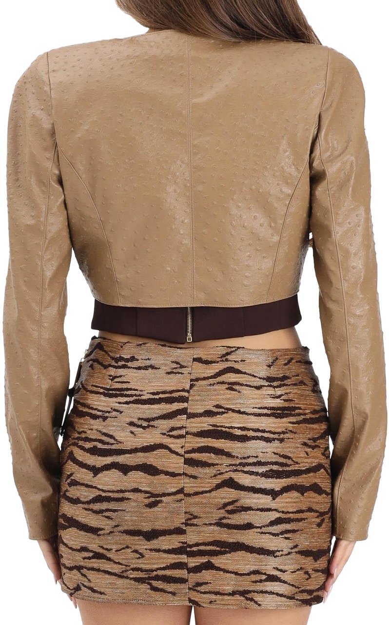 Elisabetta Franchi Jackets Argilla Bruin