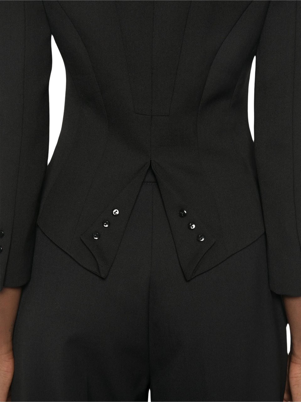 Elisabetta Franchi Giacca Tailored Black Blazer Zwart