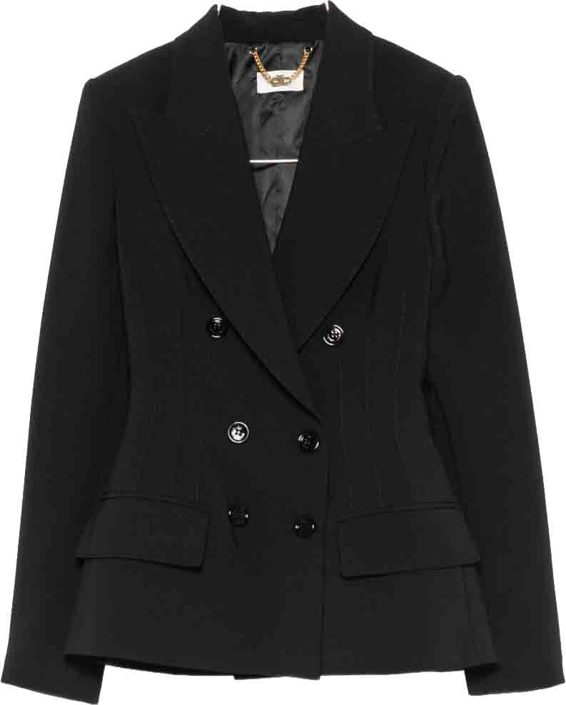 Elisabetta Franchi Jackets Black Zwart