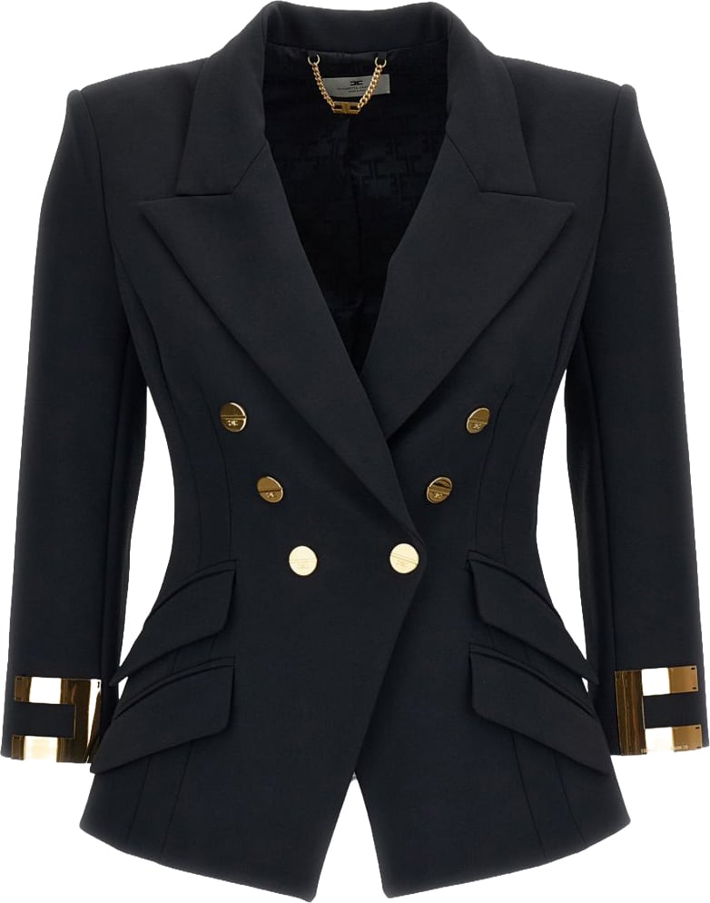Elisabetta Franchi Jackets Black Zwart