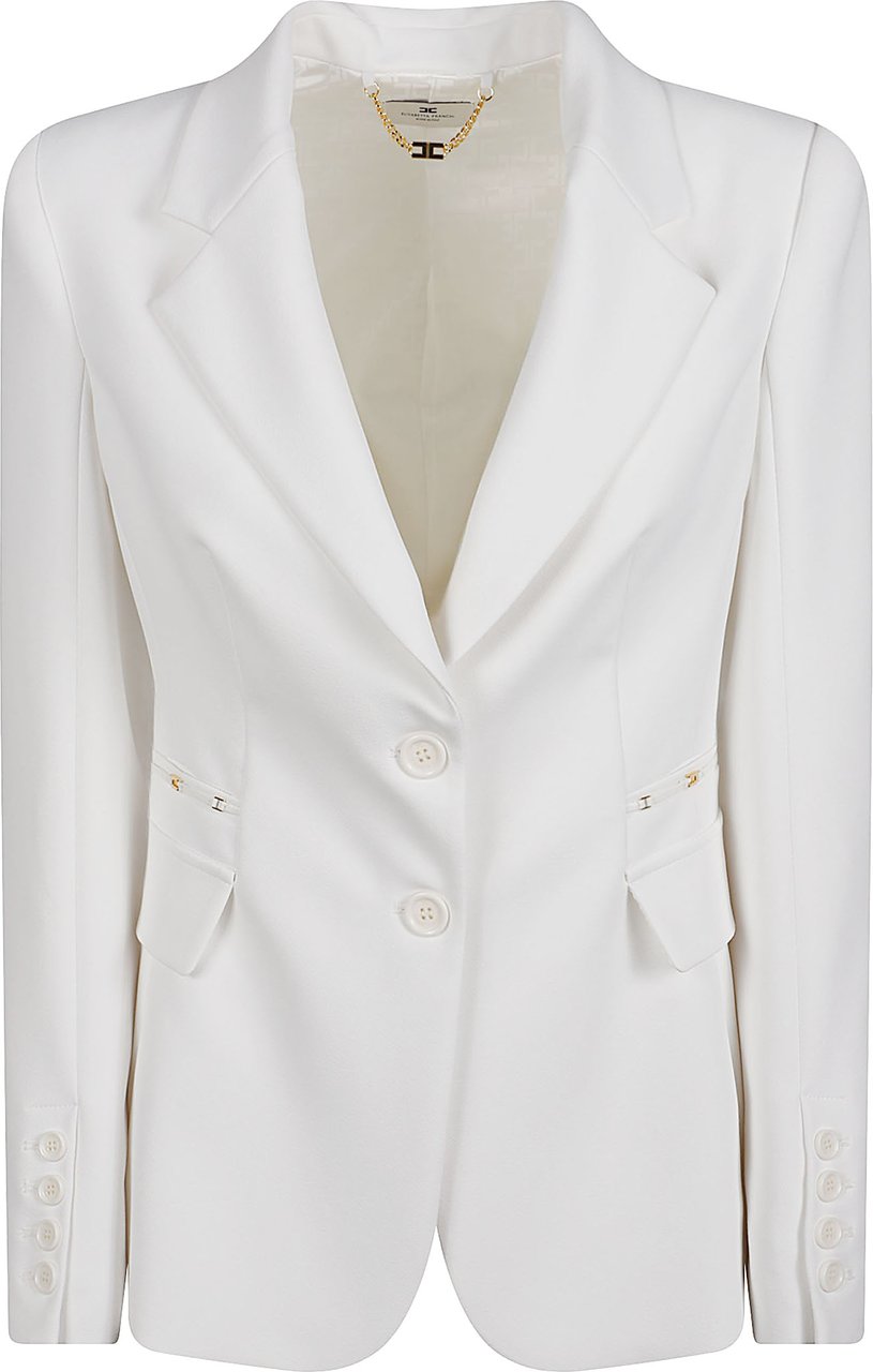 Elisabetta Franchi Essential Jacket Nude Beige