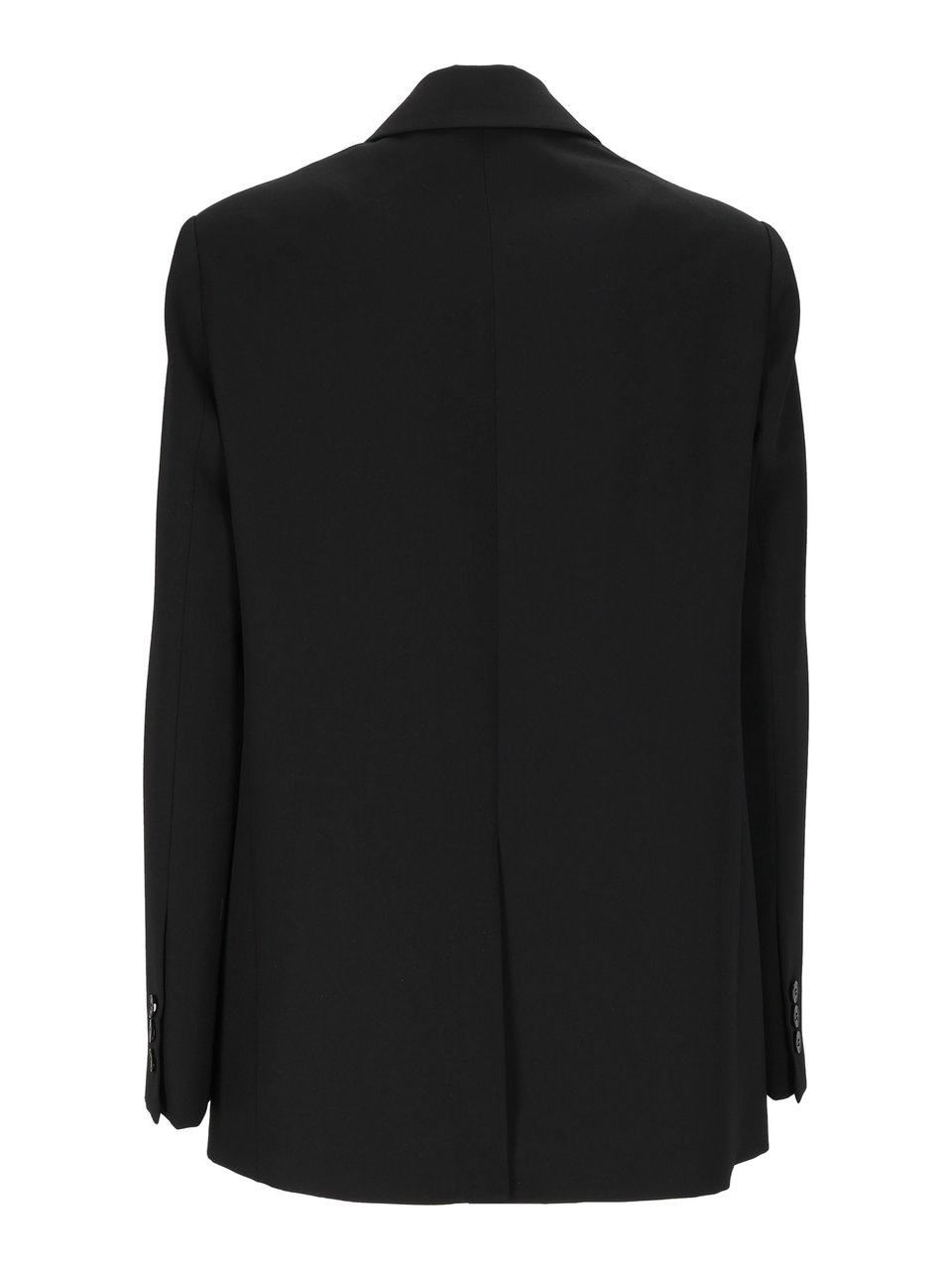 Elisabetta Franchi Refined Black Tailored Blazer With Notch Lapel Zwart