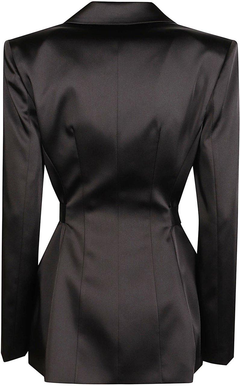 Elisabetta Franchi Long Sleeve Jacket Black Zwart