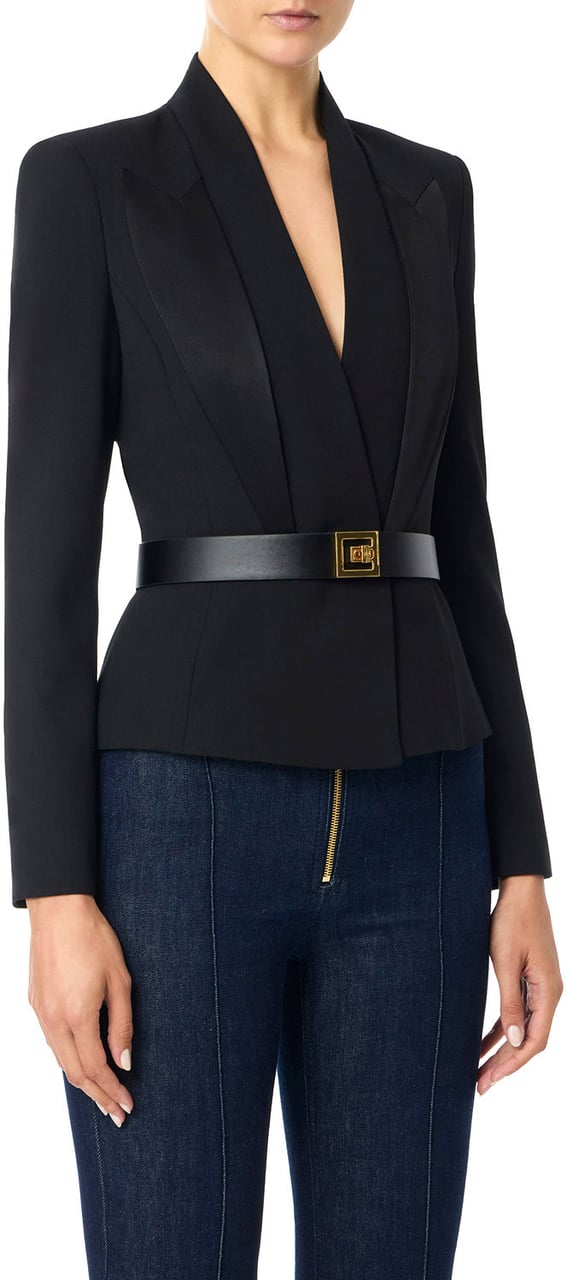 Elisabetta Franchi Jackets Black Zwart