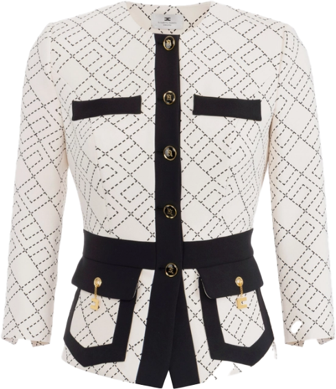 Elisabetta Franchi Jackets Lattenero Zwart