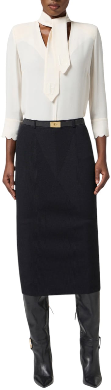 Elisabetta Franchi Skirts Black Zwart