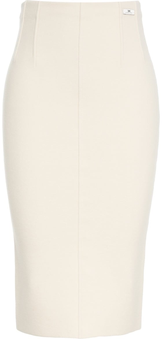Elisabetta Franchi Pencil skirt Wit
