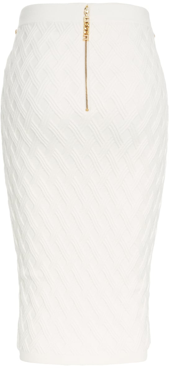 Elisabetta Franchi Gonna in maglia con dettaglio catena Wit